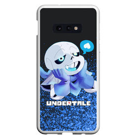 Чехол для Samsung S10E с принтом UNDERTALE в Петрозаводске, Силикон | Область печати: задняя сторона чехла, без боковых панелей | Тематика изображения на принте: sans | undertale | андертале | андертейл | игра | подземная история | подземная сказка | санс | ундертале