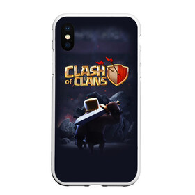 Чехол для iPhone XS Max матовый с принтом Clash of Clans в Петрозаводске, Силикон | Область печати: задняя сторона чехла, без боковых панелей | clash of clans | clash royale | game | supercell | детская | детям | игра | клаш оф кланс | клаш оф кленс | клеш оф кленс | клэш оф кланс | компьютерная игра | пекка