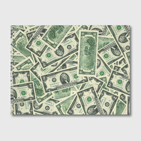 Альбом для рисования с принтом Доллар в Петрозаводске, 100% бумага
 | матовая бумага, плотность 200 мг. | 100 долларов | арт | банкноты | валюта | деньги | доллар | зеленый | рисунок | сто | сто долларов