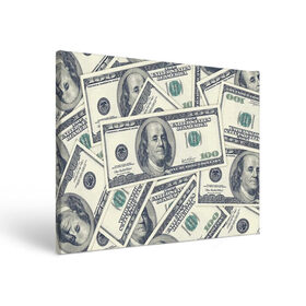 Холст прямоугольный с принтом Доллары в Петрозаводске, 100% ПВХ |  | 100 долларов | арт | банкноты | валюта | деньги | доллары | зеленый | зелень | сто | сто долларов