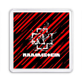 Магнит 55*55 с принтом Rammstein. в Петрозаводске, Пластик | Размер: 65*65 мм; Размер печати: 55*55 мм | music | rammstein | rock | индастриал метал | метал группа | музыка | музыкальная группа | немецкая метал группа | рамштайн | рок | хард рок