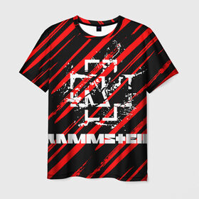 Мужская футболка 3D с принтом Rammstein. в Петрозаводске, 100% полиэфир | прямой крой, круглый вырез горловины, длина до линии бедер | music | rammstein | rock | индастриал метал | метал группа | музыка | музыкальная группа | немецкая метал группа | рамштайн | рок | хард рок