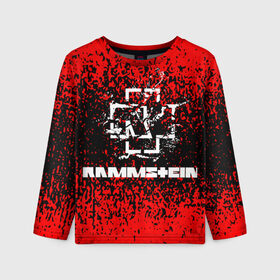 Детский лонгслив 3D с принтом Rammstein. в Петрозаводске, 100% полиэстер | длинные рукава, круглый вырез горловины, полуприлегающий силуэт
 | music | rammstein | rock | индастриал метал | метал группа | музыка | музыкальная группа | немецкая метал группа | рамштайн | рок | хард рок