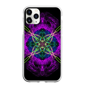 Чехол для iPhone 11 Pro матовый с принтом Terol в Петрозаводске, Силикон |  | abstraction | colorful | fractal | geometry | mandala | neon | pattern | pink | sacral | абстракция | геометрия | неон | разноцветный | розовый | сакральный | узор | фрактал