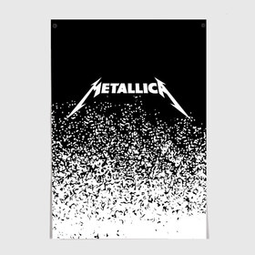 Постер с принтом Metallica. в Петрозаводске, 100% бумага
 | бумага, плотность 150 мг. Матовая, но за счет высокого коэффициента гладкости имеет небольшой блеск и дает на свету блики, но в отличии от глянцевой бумаги не покрыта лаком | metallica | music | rock | американская рок группа | метал группа | металлика | музыка | рок | рок группа | трэш метал | хеви метал