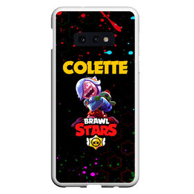 Чехол для Samsung S10E с принтом BRAWL STARS COLETTE. в Петрозаводске, Силикон | Область печати: задняя сторона чехла, без боковых панелей | Тематика изображения на принте: 8 bit | brawl stars | colette | crow | gale | leon | max | mecha | mecha crow | mr.p | sally leon | shark | tara | virus 8 bit | werewolf leon | акула | берли | бравл старс | ворон | коллет | макс | оборотень