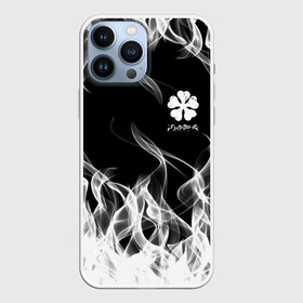 Чехол для iPhone 13 Pro Max с принтом Black Clover on smoky background в Петрозаводске,  |  | anime | black clover | аниме | боевик | буракку куро:ба | кино | комедия | магия | мультфильм | фэнтези | черный клевер | японская сёнэн манга