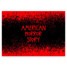 Поздравительная открытка с принтом American Horror Story. в Петрозаводске, 100% бумага | плотность бумаги 280 г/м2, матовая, на обратной стороне линовка и место для марки
 | 
