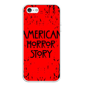 Чехол для iPhone 5/5S матовый с принтом American Horror Story в Петрозаводске, Силикон | Область печати: задняя сторона чехла, без боковых панелей | 