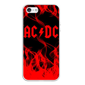 Чехол для iPhone 5/5S матовый с принтом AC DC в Петрозаводске, Силикон | Область печати: задняя сторона чехла, без боковых панелей | ac dc | music | rock | австралийская рок группа | ас дс | асдс | блюз рок | музыка | переменный ток постоянный ток | рок | рок н ролл | хард рок | эй си ди си