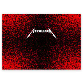 Поздравительная открытка с принтом Metallica. в Петрозаводске, 100% бумага | плотность бумаги 280 г/м2, матовая, на обратной стороне линовка и место для марки
 | metallica | music | rock | американская рок группа | метал группа | металлика | музыка | рок | рок группа | трэш метал | хеви метал