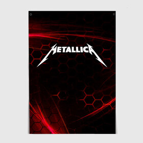 Постер с принтом Metallica. в Петрозаводске, 100% бумага
 | бумага, плотность 150 мг. Матовая, но за счет высокого коэффициента гладкости имеет небольшой блеск и дает на свету блики, но в отличии от глянцевой бумаги не покрыта лаком | metallica | music | rock | американская рок группа | метал группа | металлика | музыка | рок | рок группа | трэш метал | хеви метал