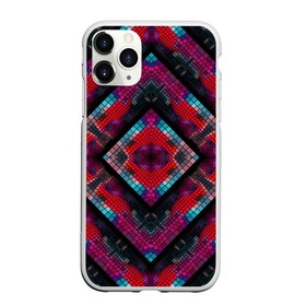 Чехол для iPhone 11 Pro Max матовый с принтом Monna в Петрозаводске, Силикон |  | colorful | geometric | kaleidoscope | mosaic | pattern | rhombuses | squares | геометрический | калейдоскоп | квадраты | мозаика | разноцветный | ромбы | узор