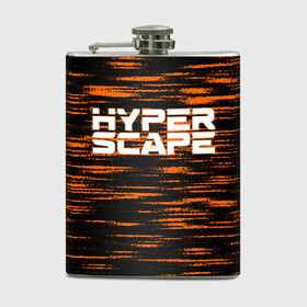 Фляга с принтом Hyper Scape. в Петрозаводске, металлический корпус | емкость 0,22 л, размер 125 х 94 мм. Виниловая наклейка запечатывается полностью | Тематика изображения на принте: esport | games | hyper scape | twitch | игроки | игролюбители | игроманы | игры | киберспорт | королевская битва | корона | твич | хупер скайп | хупер скайпе