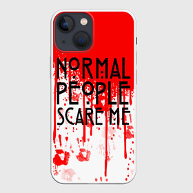 Чехол для iPhone 13 mini с принтом Normal People Scare Me. в Петрозаводске,  |  | american horror story | games | normal people scare me | аутизм | документальный фильм об аутизме | игры | кино | люди | нормал пипл скар ми | очень странные дела | фильмы