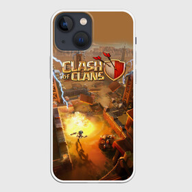 Чехол для iPhone 13 mini с принтом Clash of Clans в Петрозаводске,  |  | clash of clans | clash royale | game | supercell | детская | детям | игра | клаш оф кланс | клаш оф кленс | клеш оф кленс | клэш оф кланс | компьютерная игра | пекка