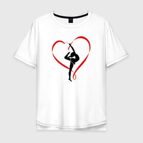 Мужская футболка хлопок Oversize с принтом Гимнастика в Петрозаводске, 100% хлопок | свободный крой, круглый ворот, “спинка” длиннее передней части | 