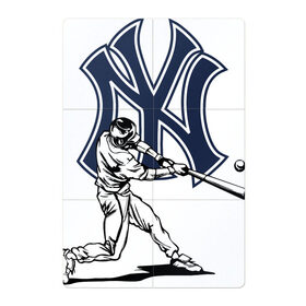 Магнитный плакат 2Х3 с принтом New York Yankees в Петрозаводске, Полимерный материал с магнитным слоем | 6 деталей размером 9*9 см | ball | baseball | gamer | hit | new york | sport | usa | yankees | баттер | бейсбол | игрок | мяч | нью йорк | спорт | сша | удар
