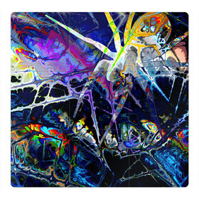 Магнитный плакат 3Х3 с принтом Gasoline stains abstraction в Петрозаводске, Полимерный материал с магнитным слоем | 9 деталей размером 9*9 см | abstract | art | color | digital | gasoline | gradient | stains | texture | абстракция | арт | бензин | градиент | разводы | текстуры | цветной | цифровой