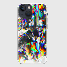 Чехол для iPhone 13 mini с принтом Gasoline stains abstraction в Петрозаводске,  |  | abstract | art | color | digital | gasoline | gradient | stains | texture | абстракция | арт | бензин | градиент | разводы | текстуры | цветной | цифровой