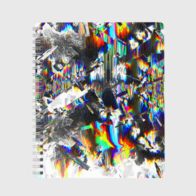 Тетрадь с принтом Gasoline stains abstraction в Петрозаводске, 100% бумага | 48 листов, плотность листов — 60 г/м2, плотность картонной обложки — 250 г/м2. Листы скреплены сбоку удобной пружинной спиралью. Уголки страниц и обложки скругленные. Цвет линий — светло-серый
 | Тематика изображения на принте: abstract | art | color | digital | gasoline | gradient | stains | texture | абстракция | арт | бензин | градиент | разводы | текстуры | цветной | цифровой