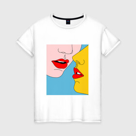 Женская футболка хлопок с принтом Pop art 11-11 в Петрозаводске, 100% хлопок | прямой крой, круглый вырез горловины, длина до линии бедер, слегка спущенное плечо | pin up | искусство | поп культура | популярное | ретро