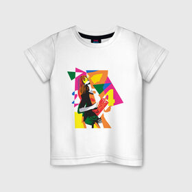Детская футболка хлопок с принтом Pop art 100-11 в Петрозаводске, 100% хлопок | круглый вырез горловины, полуприлегающий силуэт, длина до линии бедер | pin up | искусство | поп культура | популярное | ретро