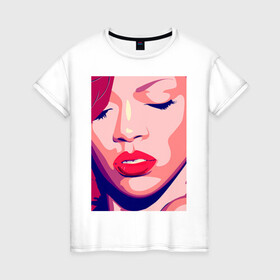 Женская футболка хлопок с принтом Pop art 100-33 в Петрозаводске, 100% хлопок | прямой крой, круглый вырез горловины, длина до линии бедер, слегка спущенное плечо | pin up | искусство | поп культура | популярное | ретро