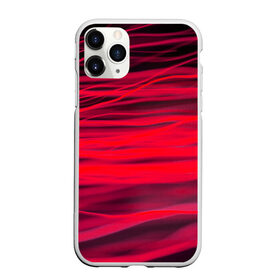 Чехол для iPhone 11 Pro Max матовый с принтом Reding в Петрозаводске, Силикон |  | abstraction | blur | light | lines | red | абстракция | красный | линии | размытость | свет