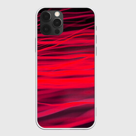 Чехол для iPhone 12 Pro Max с принтом Reding в Петрозаводске, Силикон |  | abstraction | blur | light | lines | red | абстракция | красный | линии | размытость | свет
