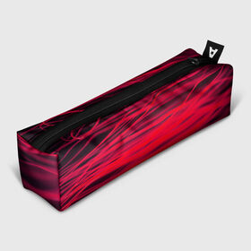 Пенал 3D с принтом Reding в Петрозаводске, 100% полиэстер | плотная ткань, застежка на молнии | abstraction | blur | light | lines | red | абстракция | красный | линии | размытость | свет
