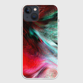 Чехол для iPhone 13 с принтом Roflex в Петрозаводске,  |  | Тематика изображения на принте: abstraction | colorful | light | lines | patterns | red | spots | абстракция | красный | линии | пятна | разноцветный | свет | узоры