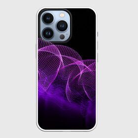 Чехол для iPhone 13 Pro с принтом Kondeer в Петрозаводске,  |  | Тематика изображения на принте: abstraction | dark | lines | purple | spots | абстракция | линии | пятна | темный | фиолетовый