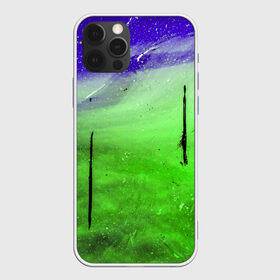 Чехол для iPhone 12 Pro Max с принтом GreenFer в Петрозаводске, Силикон |  | abstraction | art | blue | green | paint | stains | абстракция | арт | зелёный | краска | разводы | синий