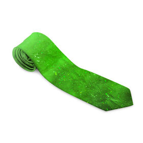 Галстук 3D с принтом GreenFer в Петрозаводске, 100% полиэстер | Длина 148 см; Плотность 150-180 г/м2 | abstraction | art | blue | green | paint | stains | абстракция | арт | зелёный | краска | разводы | синий
