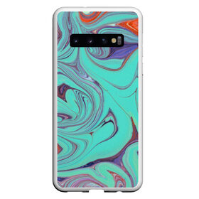 Чехол для Samsung Galaxy S10 с принтом Olimpius в Петрозаводске, Силикон | Область печати: задняя сторона чехла, без боковых панелей | abstraction | colorful | mixing | paint | stains | абстракция | краска | разводы | разноцветный | смешивание