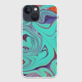Чехол для iPhone 13 mini с принтом Olimpius в Петрозаводске,  |  | abstraction | colorful | mixing | paint | stains | абстракция | краска | разводы | разноцветный | смешивание