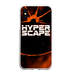 Чехол для iPhone XS Max матовый с принтом Hyper Scape в Петрозаводске, Силикон | Область печати: задняя сторона чехла, без боковых панелей | esport | games | hyper scape | twitch | игроки | игролюбители | игроманы | игры | киберспорт | королевская битва | корона | твич | хупер скайп | хупер скайпе