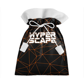 Подарочный 3D мешок с принтом Hyper Scape. в Петрозаводске, 100% полиэстер | Размер: 29*39 см | esport | games | hyper scape | twitch | игроки | игролюбители | игроманы | игры | киберспорт | королевская битва | корона | твич | хупер скайп | хупер скайпе