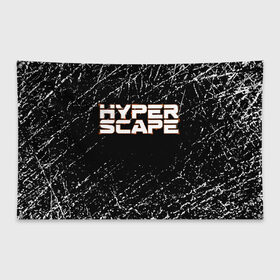 Флаг-баннер с принтом Hyper Scape в Петрозаводске, 100% полиэстер | размер 67 х 109 см, плотность ткани — 95 г/м2; по краям флага есть четыре люверса для крепления | 