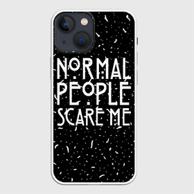 Чехол для iPhone 13 mini с принтом Normal People Scare Me. в Петрозаводске,  |  | american horror story | games | normal people scare me | аутизм | документальный фильм об аутизме | игры | кино | люди | нормал пипл скар ми | очень странные дела | фильмы