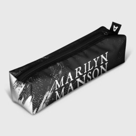 Пенал 3D с принтом MARILYN MANSON М МЭНСОН в Петрозаводске, 100% полиэстер | плотная ткань, застежка на молнии | logo | manson | marilyn | music | rock | группа | лого | логотип | логотипы | менсон | мерилин | мерлин | музыка | мэнсон | мэрилин | рок | символ