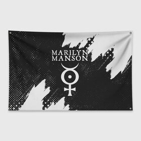 Флаг-баннер с принтом MARILYN MANSON / М. МЭНСОН в Петрозаводске, 100% полиэстер | размер 67 х 109 см, плотность ткани — 95 г/м2; по краям флага есть четыре люверса для крепления | logo | manson | marilyn | music | rock | группа | лого | логотип | логотипы | менсон | мерилин | мерлин | музыка | мэнсон | мэрилин | рок | символ