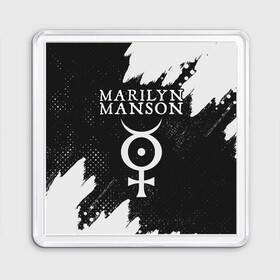 Магнит 55*55 с принтом MARILYN MANSON / М. МЭНСОН в Петрозаводске, Пластик | Размер: 65*65 мм; Размер печати: 55*55 мм | logo | manson | marilyn | music | rock | группа | лого | логотип | логотипы | менсон | мерилин | мерлин | музыка | мэнсон | мэрилин | рок | символ