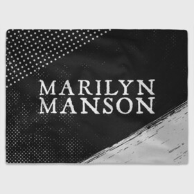 Плед 3D с принтом MARILYN MANSON / М. МЭНСОН в Петрозаводске, 100% полиэстер | закругленные углы, все края обработаны. Ткань не мнется и не растягивается | logo | manson | marilyn | music | rock | группа | лого | логотип | логотипы | менсон | мерилин | мерлин | музыка | мэнсон | мэрилин | рок | символ