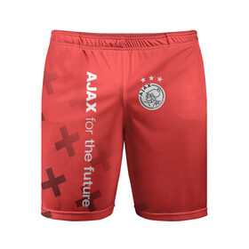 Мужские шорты спортивные с принтом Ajax Amsterdam в Петрозаводске,  |  | ajax | fc ajax | аякс | фк аякс | футбол