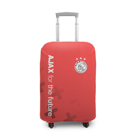 Чехол для чемодана 3D с принтом Ajax Amsterdam в Петрозаводске, 86% полиэфир, 14% спандекс | двустороннее нанесение принта, прорези для ручек и колес | ajax | fc ajax | аякс | фк аякс | футбол