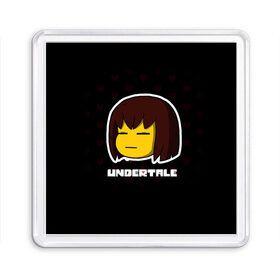 Магнит 55*55 с принтом UNDERTALE в Петрозаводске, Пластик | Размер: 65*65 мм; Размер печати: 55*55 мм | sans | undertale | андертале | андертейл | игра | подземная история | подземная сказка | санс | ундертале