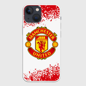 Чехол для iPhone 13 mini с принтом MANCHESTER UNITED в Петрозаводске,  |  | club | footbal | logo | manchester | united | знак | клуб | лого | логотип | логотипы | манчестер | символ | символы | форма | футбол | футбольная | футбольный | юнайтед