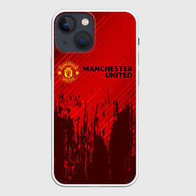 Чехол для iPhone 13 mini с принтом MANCHESTER UNITED в Петрозаводске,  |  | club | footbal | logo | manchester | united | знак | клуб | лого | логотип | логотипы | манчестер | символ | символы | форма | футбол | футбольная | футбольный | юнайтед